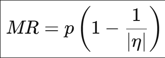 <p>We use the MR–elasticity formula because it shows how a monopolist’s ability to raise price depends on the elasticity of demand, and it determines where the monopolist will operate.”</p>