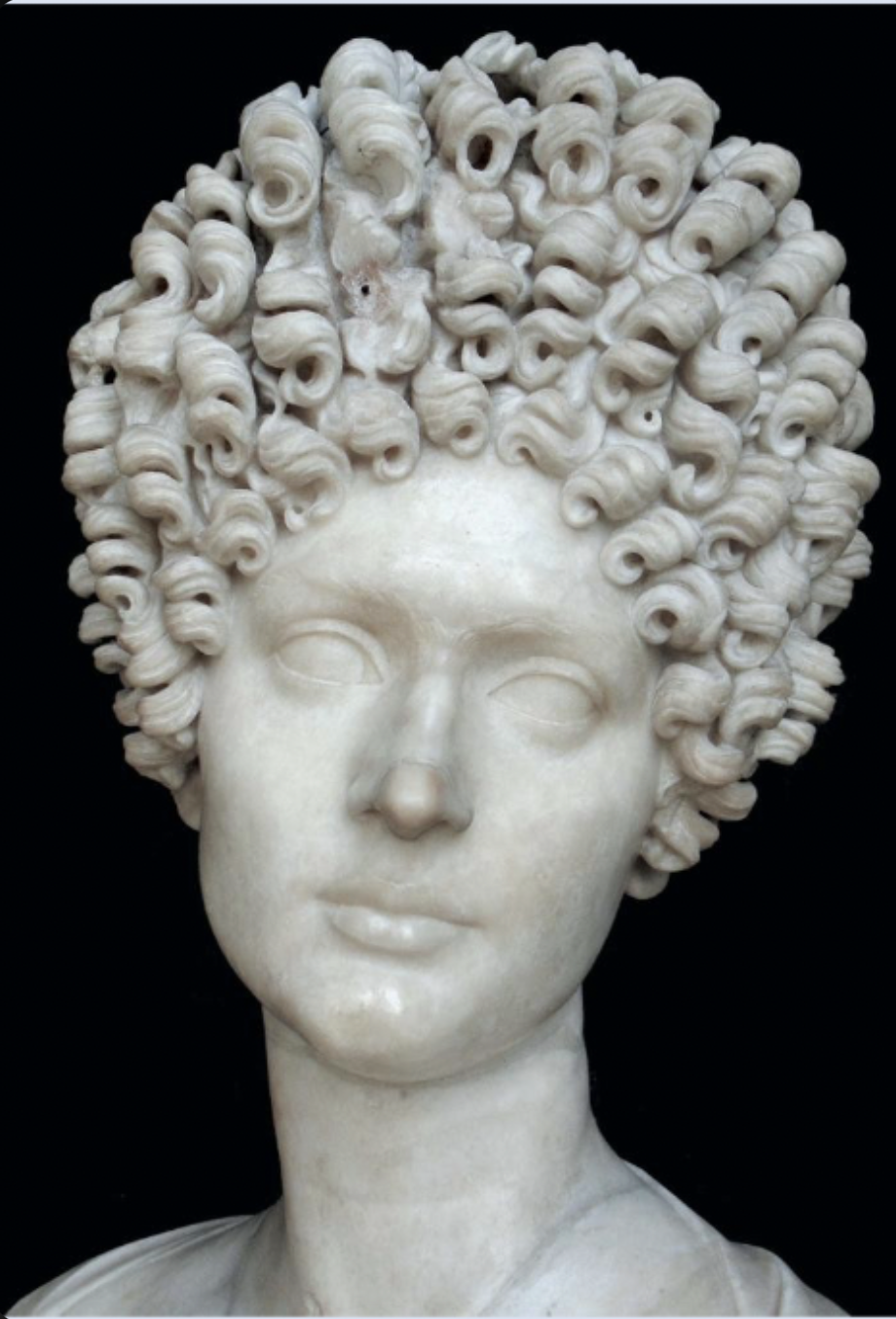 from Rome late first or early second century made of marble. 
