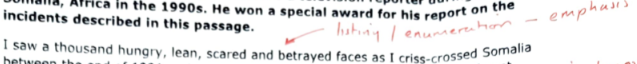 <p>Listing / enumeration </p>