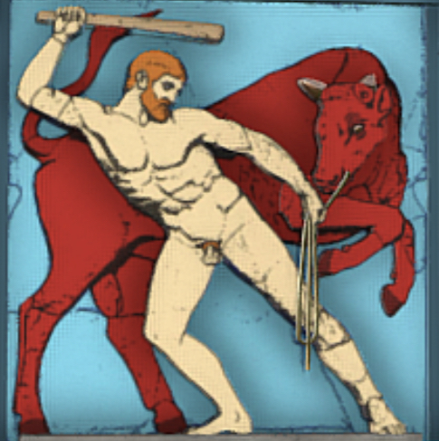 <p>How would you describe the composition of this metope? How is the composition of this metope successful?</p>