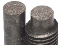 <p>6.13. The following metal specimen (right image) was tensile tested until failure. Which type of metal would experience this type of failure? (a) Very ductile (b) Indeterminate (c) Brittle (d) Moderately ductile</p>