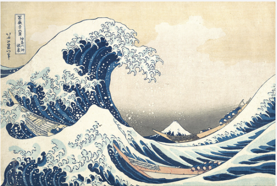 <p>Under the Wave off Kanagawa, AKA The Great Wave</p>