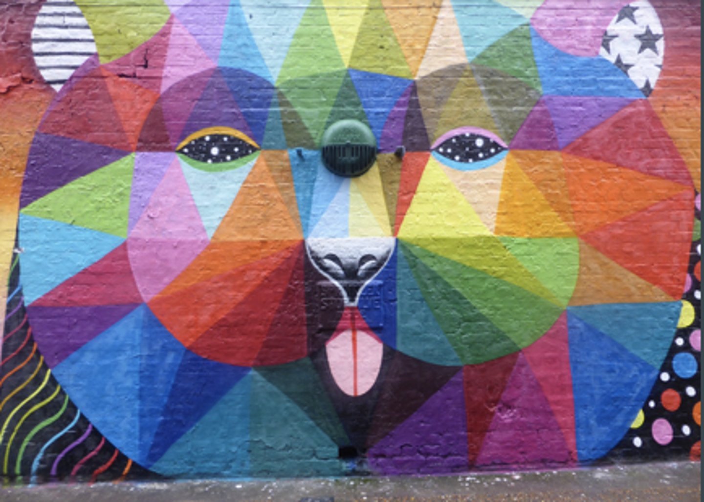 <p>a) kuda San Miguel, Óscar San Miguel Erice is a Spanish painter and sculptor known for his distinctive style of colorful geometric patterns that portray animals, skulls, religious iconography and human figures.</p>
