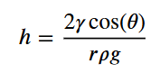 <p><span><strong><span>Water rises in a glass capillary tube to a height of 17 cm. What is the diameter of the capillary tube?</span></strong></span></p><p><span><strong><span>h=(height)</span></strong></span></p><p><span><strong><span>y=surface tension (water)= 0.0728 N/m</span></strong></span></p><p><span><strong><span>0=contact angle (on glass is 0)</span></strong></span></p><p><span><strong><span>p= density= for water 1000kg/m³</span></strong></span></p><p><span><strong><span>gravity= 9.8 m/s²</span></strong></span></p>