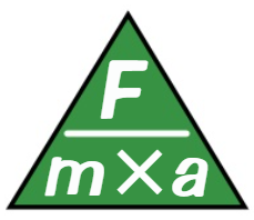 <p>F = ma</p><p>Force = Mass x Acceleration</p><p>[N] = [kg] x [m/s<span>²]</span></p>