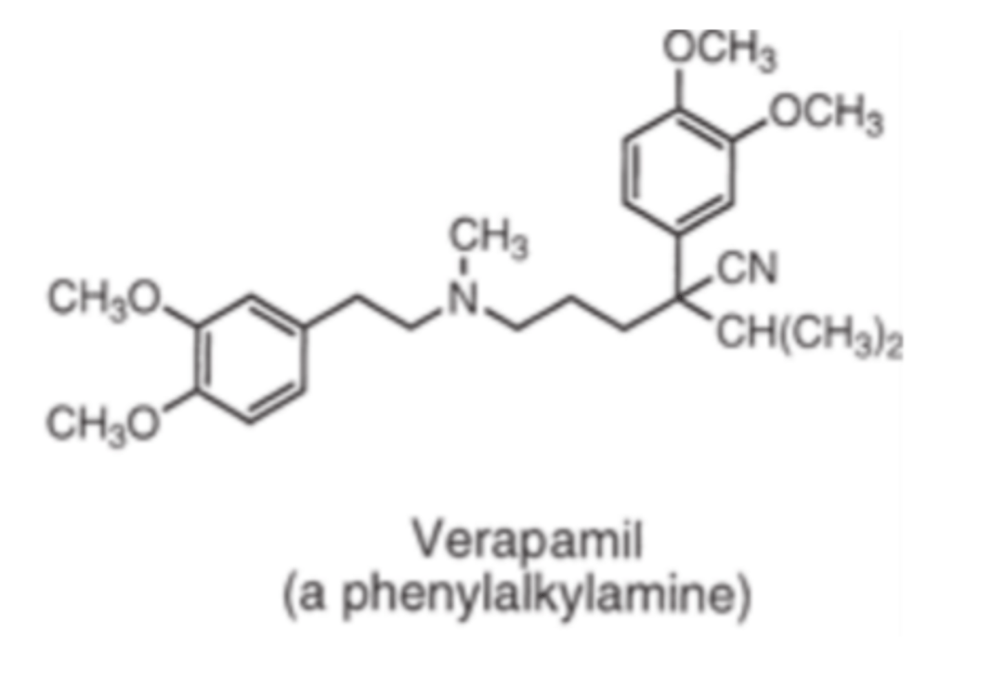 <p>- phenylalkylamine</p>
