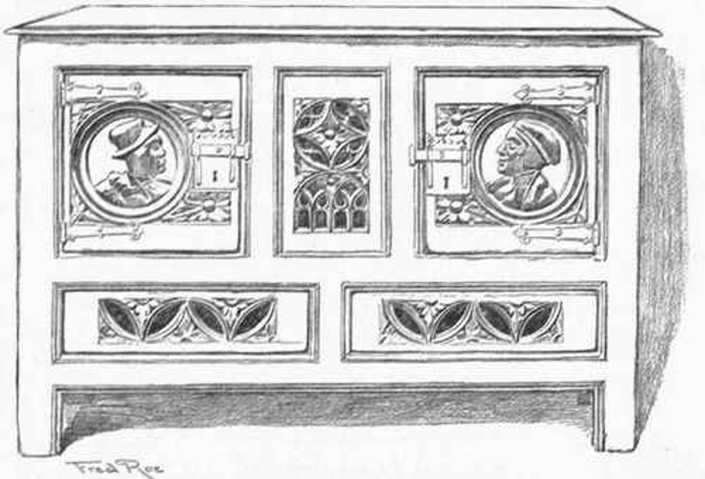 <p>Gothic</p><p>or serving table; a sideboard for holding food</p>