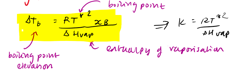 <ul><li><p>can switch xB with mB because xB &lt; &lt; 1 </p></li></ul><p></p>
