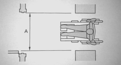 <p>What is the minimum dimension for the space labeled A?</p>