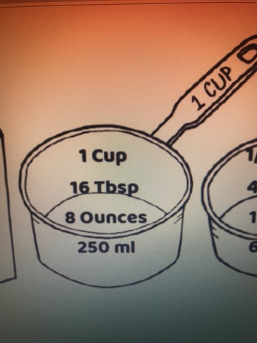<p>1 cup</p>