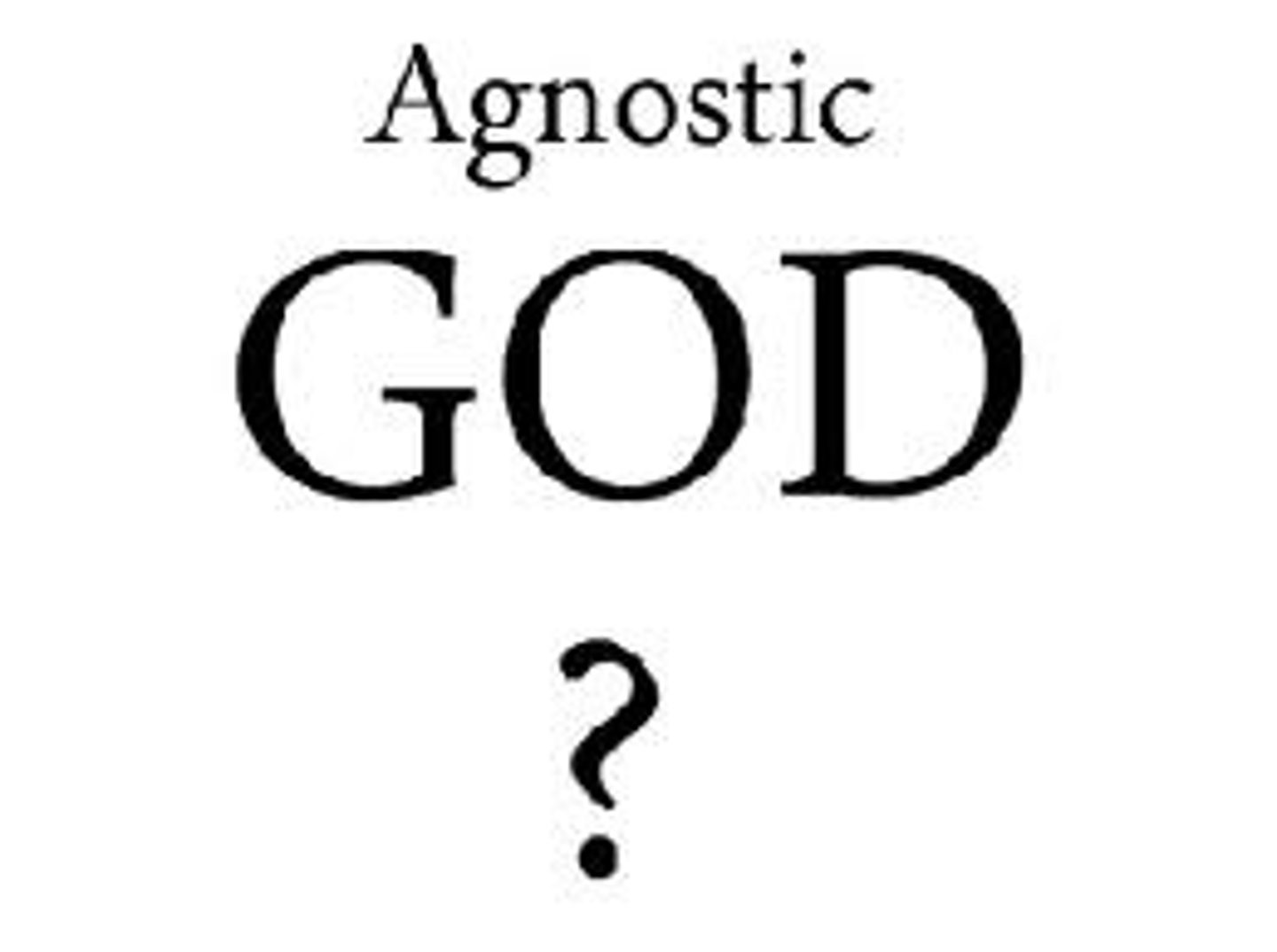 <p>(n.) One who believes that nothing can be known about God; a skeptic; (adj.) without faith, skeptical.</p><p>(SYN: doubter)</p><p>(ANT: believer)</p>
