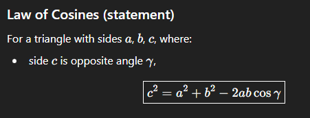 <p>best for when you have two sides sandwiching an angle</p>