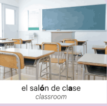 <p>los salones de clase</p>