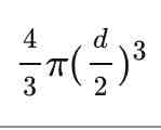 <p>d = diameter</p>