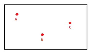 <p>An exact location on a plane</p>