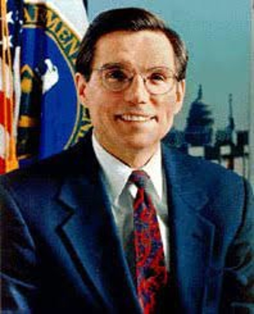 <p>1990s highest ranking Hispanic member of President Bill Clinton</p>