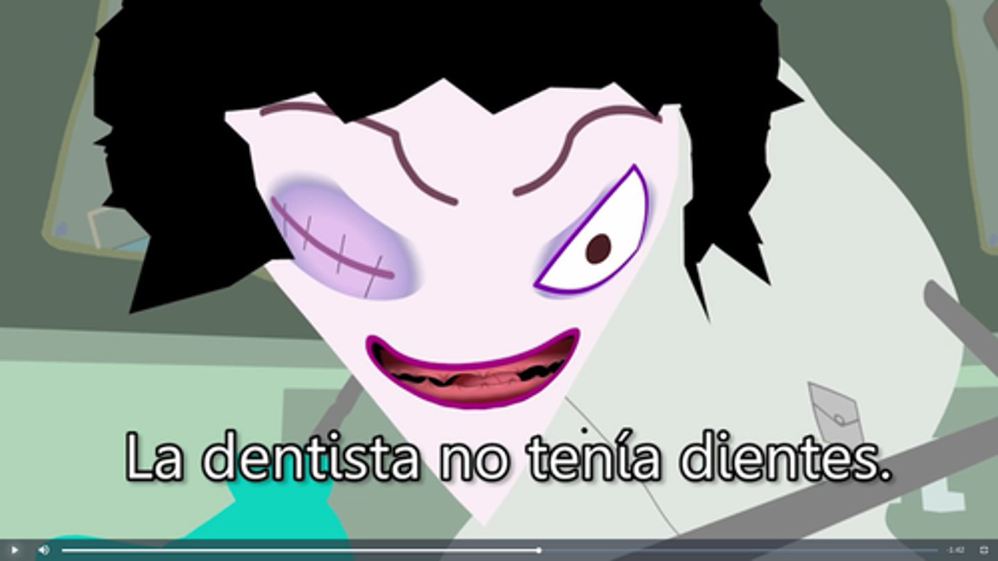<p>she didn't have teeth</p>
