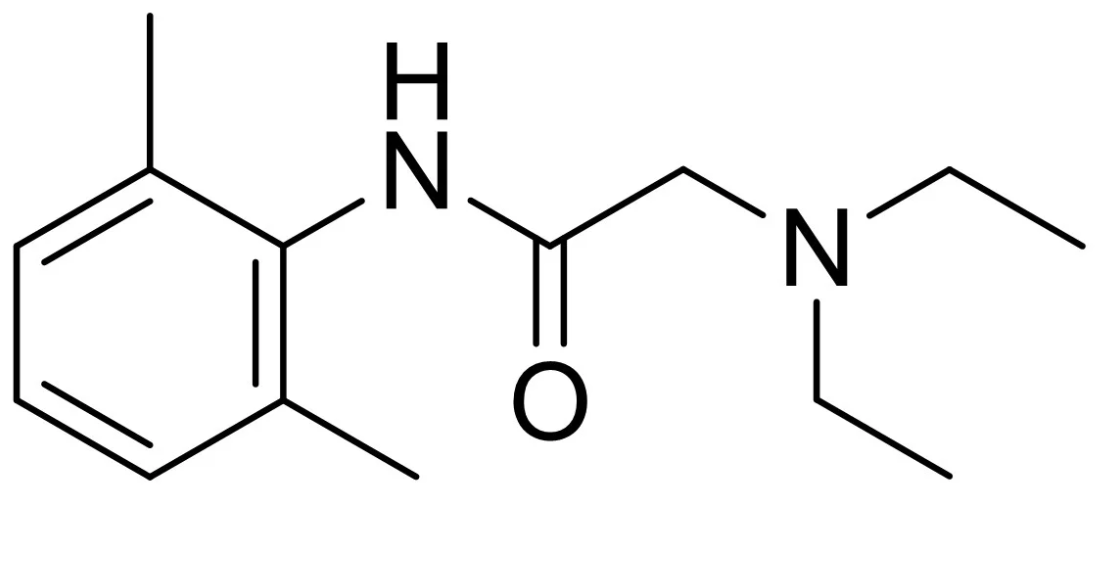 <p>Lidocaine is formulated as the HCl salt. At which region does the salt form?</p>