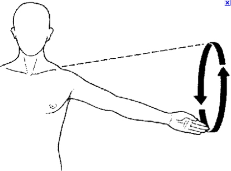 moving arm in loop
