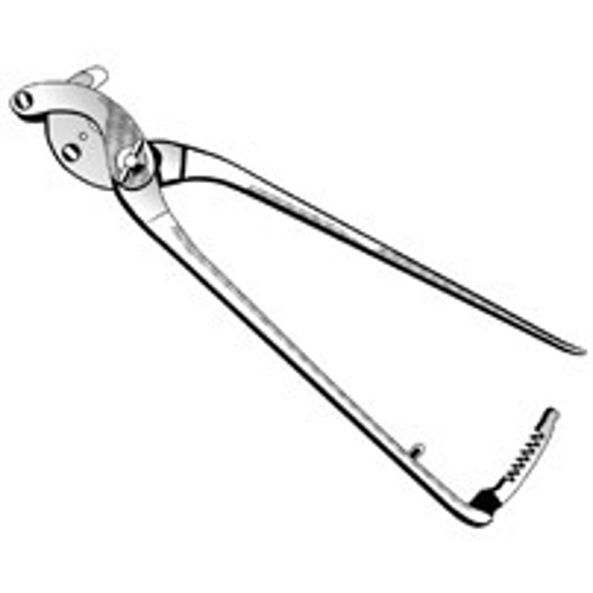 <p>A tool that is used to castrate an animal by crushing the spermatic cord</p>