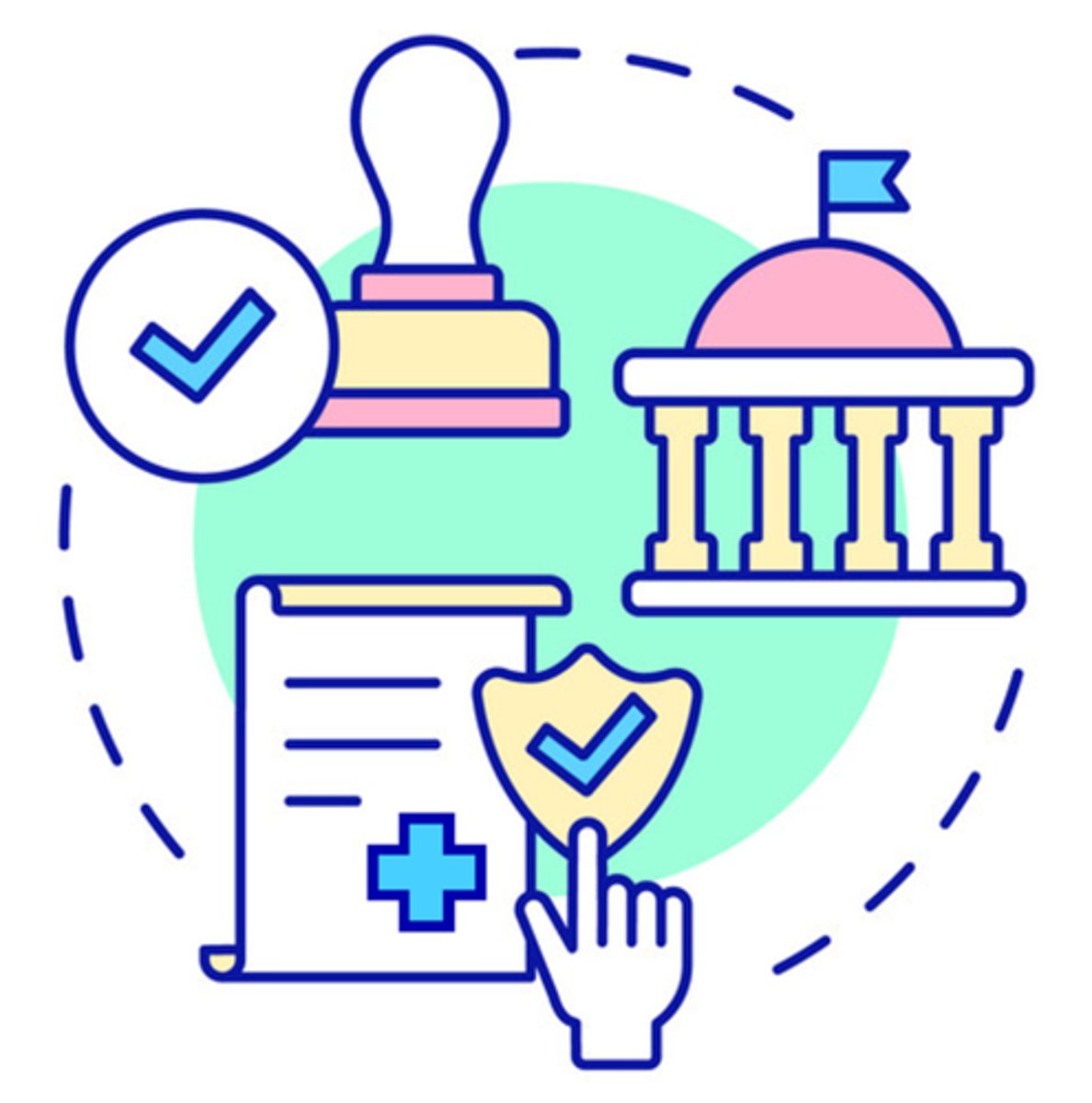 <p>the system must be cleared by or registered with the appropriate regulatory agencies</p>