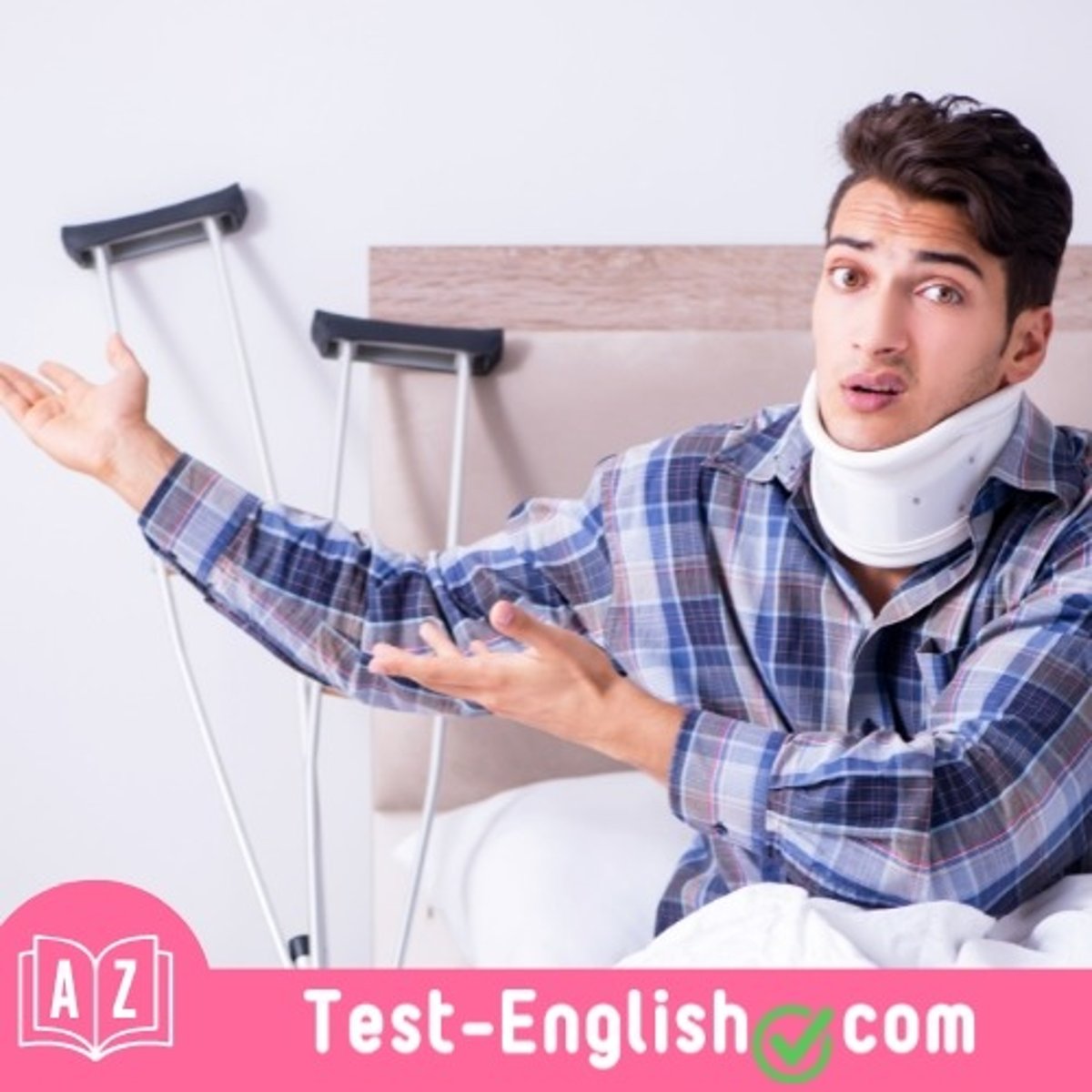 <p>After his awful car accident, Peter was on _____ for a year. (2 words)</p>