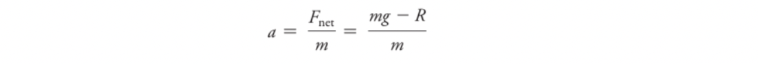 (formula for acceleration)