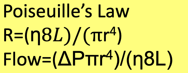 <p>Poiseuille's law</p>