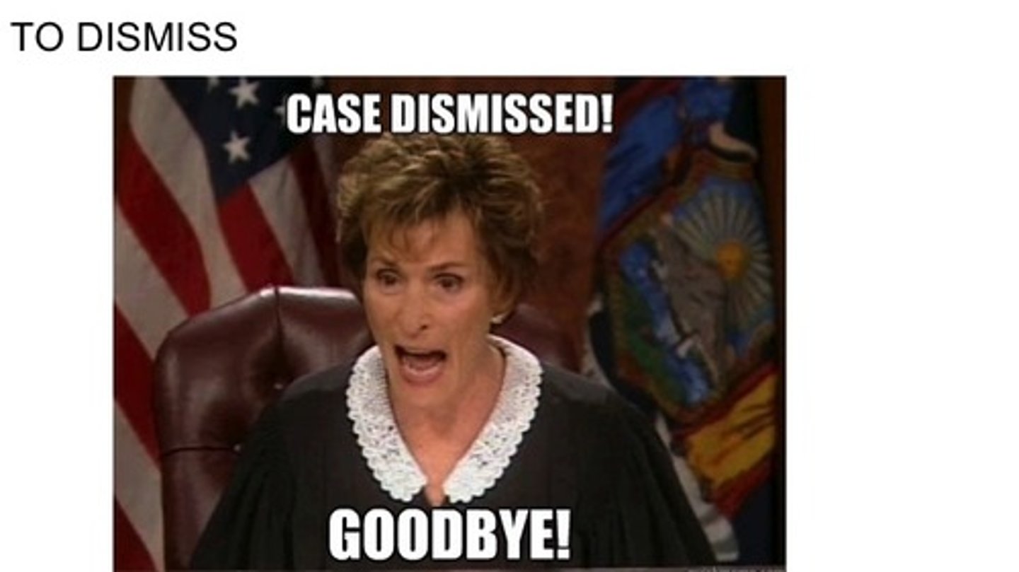 <p>to send away, dismiss</p>