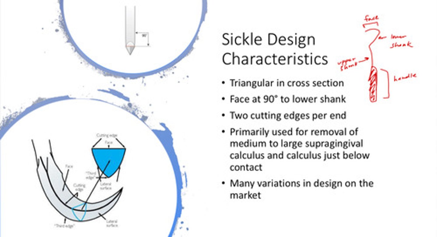 <p>two cutting edges per end</p><p>- note that there are many variations in design on the market!</p>