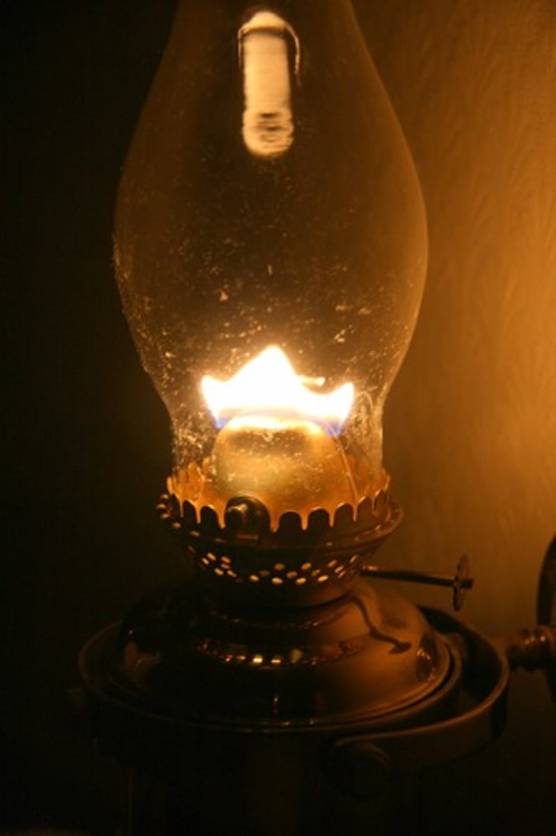 <p>(n): đèn dầu</p>
