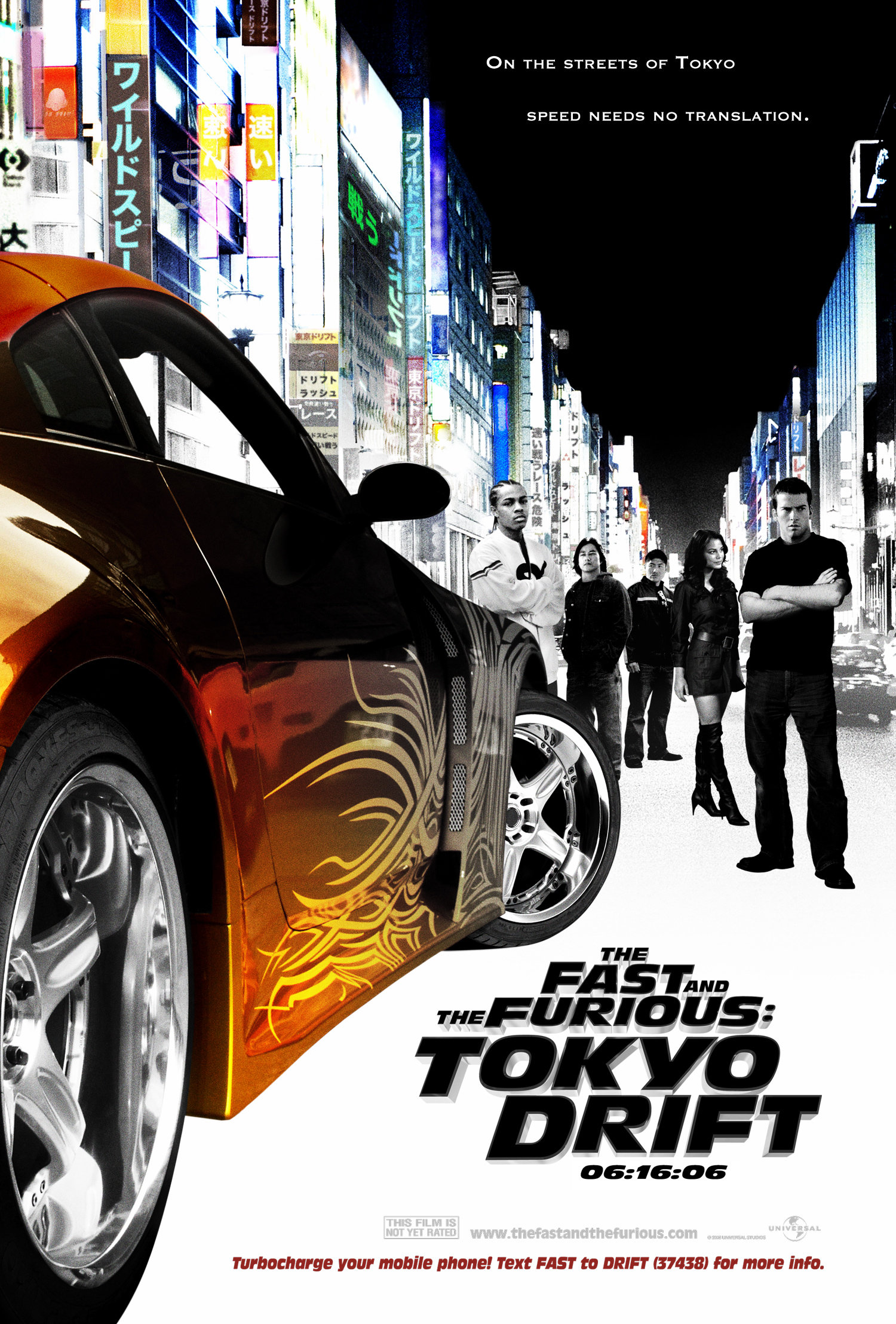 <p><em>toyko drift playing</em></p><p>Sean Boswell (Lucas Black) always feels like an outsider, but he defines himself through his victories as a street racer. His hobby makes him unpopular with the authorities, so he goes to live with his father in Japan. Once there and even more alienated, he learns about an exciting, but dangerous, new style of the sport. The stakes are high when Sean takes on the local champion and falls for the man&apos;s girlfriend.</p>