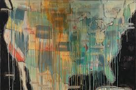 <p><em>State Names </em></p><ul><li><p>some of the states are labeled, others are obscured/not there&nbsp;</p></li><li><p>states w/ labels are states w/ names that originate from indigenous origins&nbsp;</p></li><li><p>the boundaries are obscured, showing how Native American “boundaries” were diff from the state boundaries today&nbsp;</p><ul><li><p>there weren’t actually boundaries</p></li></ul></li><li><p>concept - COLONIALISM</p></li></ul><p></p>