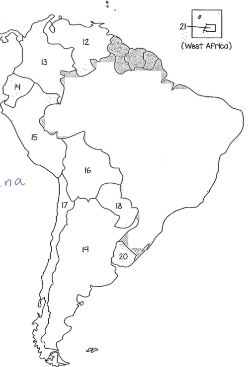 <p>What is country 16?</p>