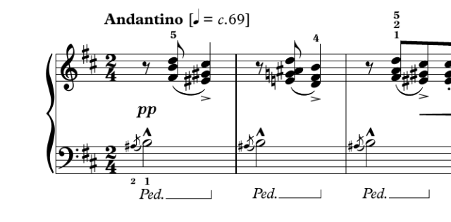 <p>Bass Clef line. Could also be 1 measure of one beat pickup the next phrase.</p>