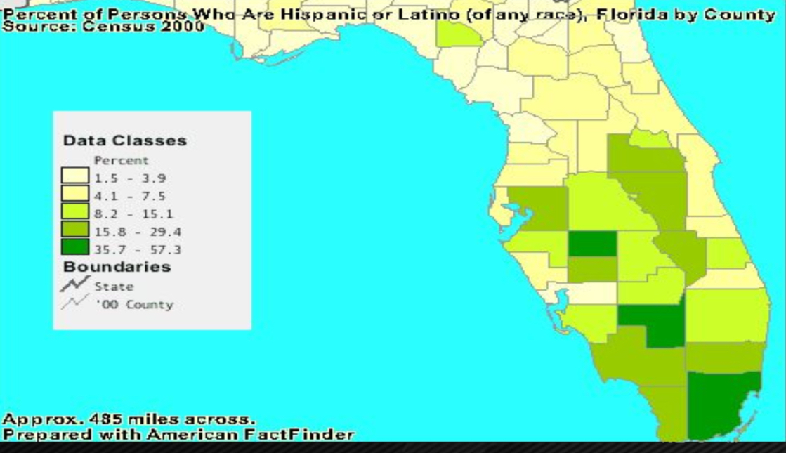 <p>Choropleth map </p>