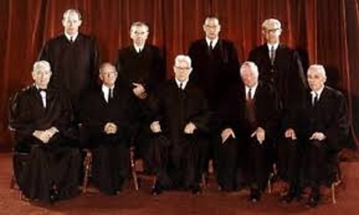 <p>The Supreme Court during the period when Earl Warren was chief justice, noted for its activism in the areas of civil rights and free speech.</p>