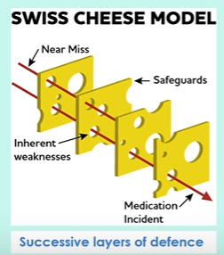 <p>Swiss cheese model </p>