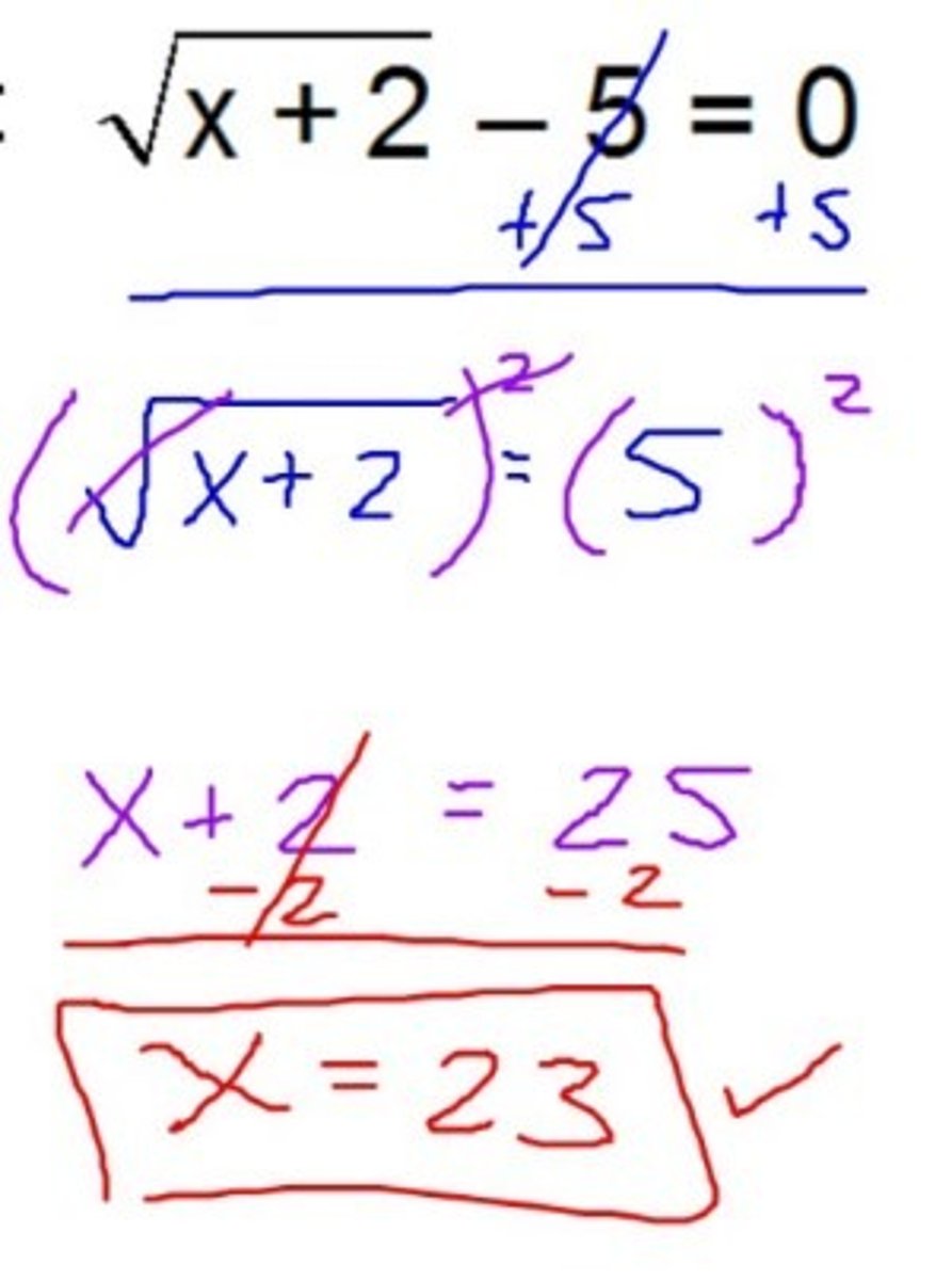 <p>to find the answer to a problem; what the variable equals to make the equation true</p>