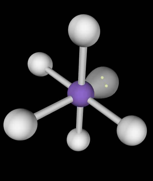 <p>Molecular Geometry: Square pyramidal</p>