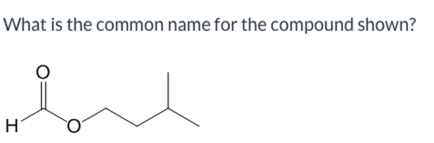 <p>What is the common name for the compound shown?</p>