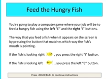 <p>An experiment in which participants may be influenced by an irrelevant stimulus beside the target</p><p>- Flanker Task adapted for children in the Attention Network Test</p><p>- Manipulates orienting, alerting and executive control (congruent vs. incongruent)</p>
