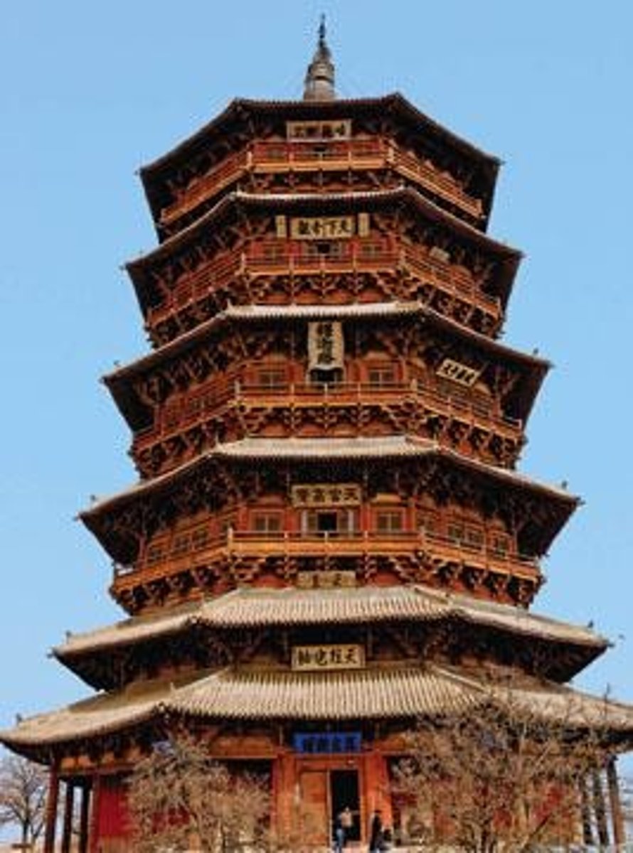 <p>Buddhist temples in China that are derived from stupa and guided pilgrims to site. Shape varied according to region, period, and materials available</p>