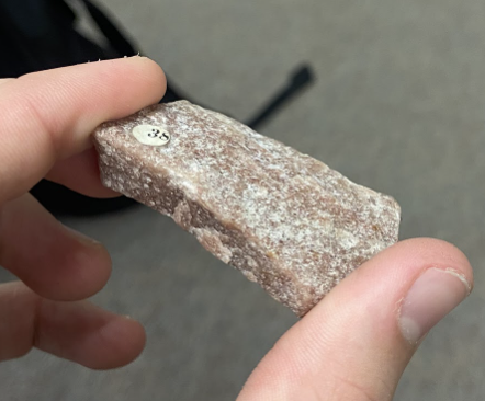 <p>Pink and gray, almost looks like a raw steak, <strong>Metamorphic</strong></p>