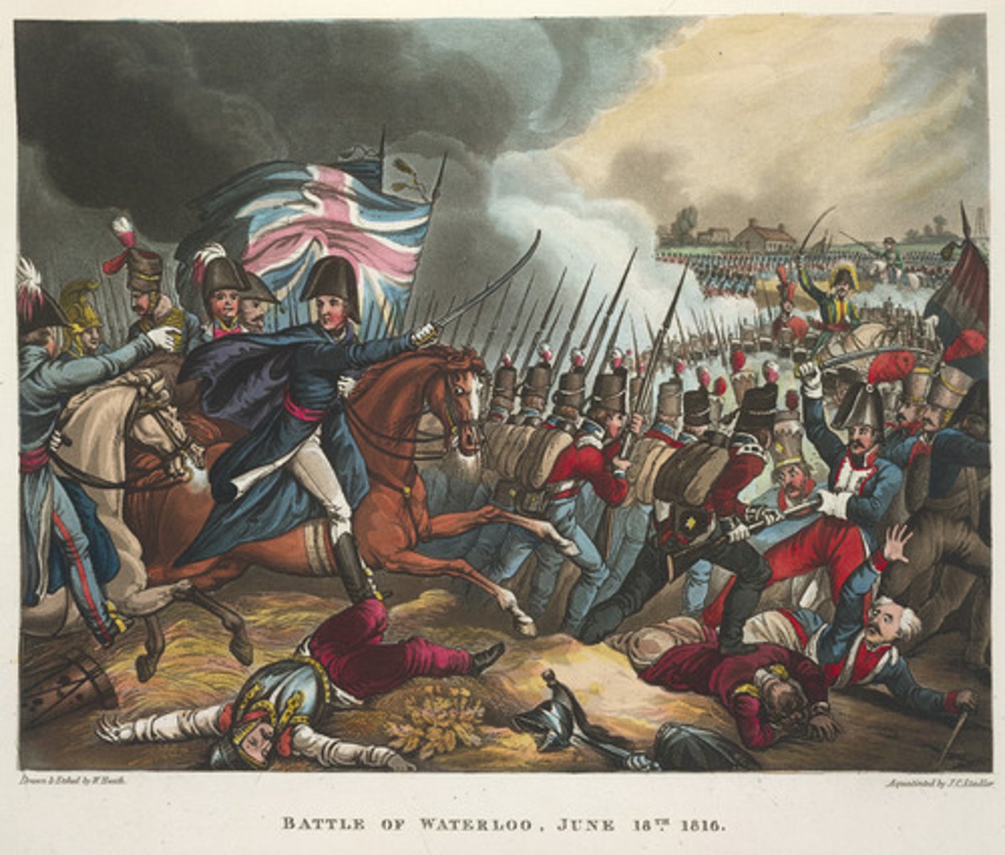 <p>a. Battle</p><p>b. Waterloo, France (now Belgium)</p><p>c. This battle was Napoleon's final defeat. After the battle he was banished to the island of St. Helena, far from Europe.</p>