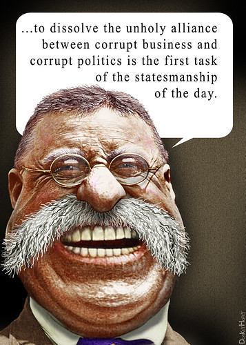 26th President of the United States, 26th president, known for: conservationism, trust-busting, Hepburn Act, safe food regulations, "Square Deal," Panama Canal