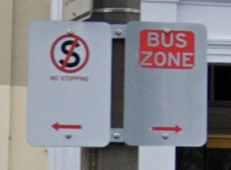 <p>Which Australian state have white “no stopping” and “no parking” signs <strong>that include text</strong>?</p>