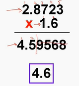 <p>count the number of sig figs in each factor and limit the sig figs in the answer to the least # of sig fig in the factors (use rounding)</p>