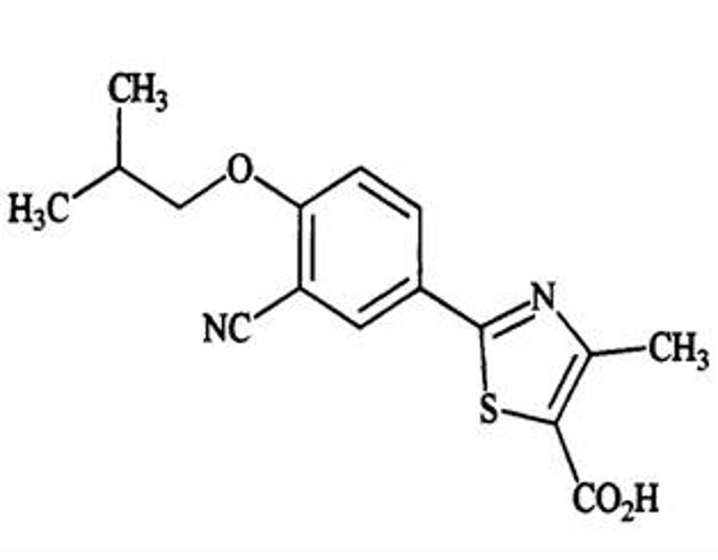 <p>reversible non competitive xanthine oxidase inhibitor</p>
