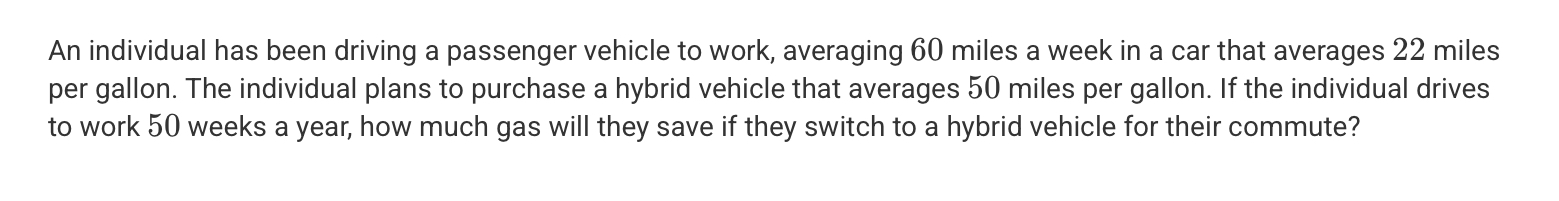 <p>26 gallons</p><p>60 gallons</p><p>76 gallons</p><p>107 gallons</p>
